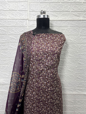Nagi Textile Georgette Floral Print Kurta & Palazzo Material