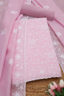 soch Cotton Blend Embroidered Salwar Suit Material