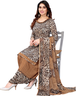 AYKA CLOTHINGS Crepe Printed Salwar Suit Material
