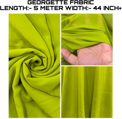 KRISHNAM TRENDS Georgette Self Design Multipurpose Running Fabric