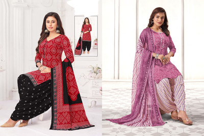 laxmi creation Crepe Printed Salwar Suit Material