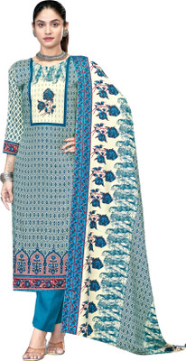 DRAVINAM Trends Wool Printed Salwar Suit Material