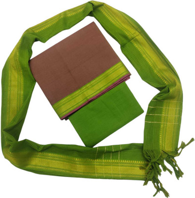 SHREE MAHAVEER HANDLOOMS Pure Cotton Solid Salwar Suit Material