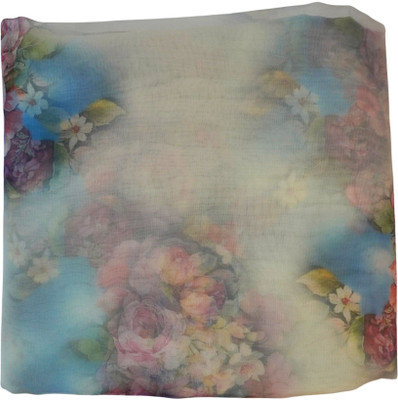 SAP STYLE Organza Printed Multi-purpose Fabric