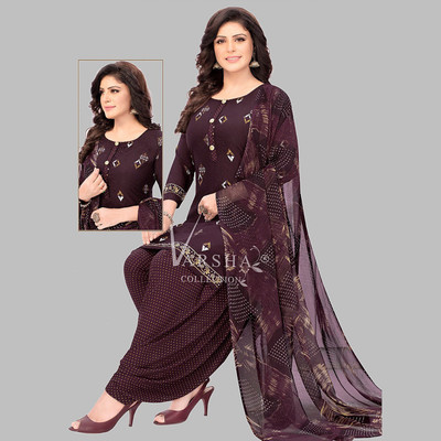 Shree Sarvottam Fashion Crepe Paisley Salwar Suit Material