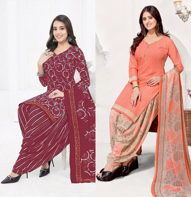 SEWDHAGA Crepe Self Design Salwar Suit Material