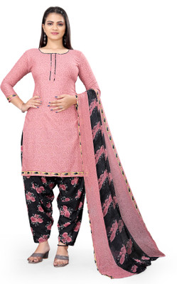 ZIKIGO Crepe Printed Salwar Suit Material
