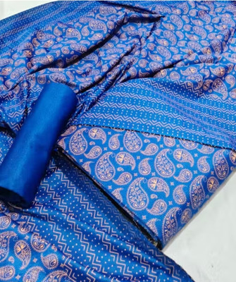 ABCOLLECTION Wool Printed Salwar Suit Material
