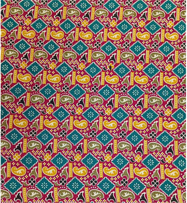 Sri Karpaga Silk Pure Cotton Floral Print Blouse Material