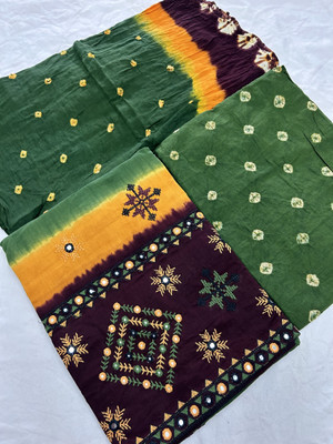 Drashti Creation Pure Cotton Embellished Salwar Suit Material