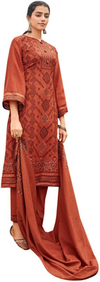ShEmpire Wool Printed Salwar Suit Material