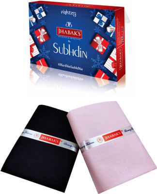 JHABAK'S Cotton Blend Solid Shirt & Trouser Fabric