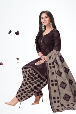 IYALAFAB Crepe Printed Salwar Suit Material