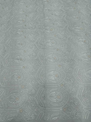 SATKAAR FASHIONS Cotton Silk Embroidered Multipurpose Running Fabric