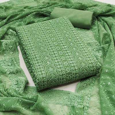 Divastri Georgette Embroidered Salwar Suit Material