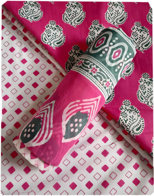 VEENA HANDICRAFT Pure Cotton Printed Salwar Suit Material