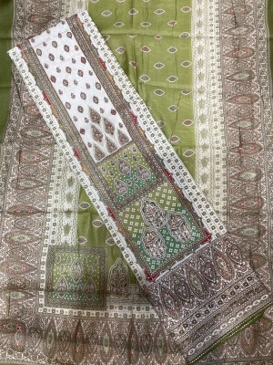 ADAB SAREES Chanderi Printed Salwar Suit Material