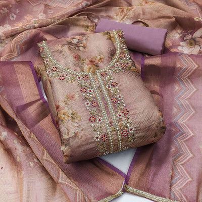 Peachmode Viscose Rayon Printed Salwar Suit Material
