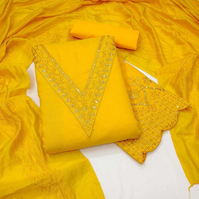 SYS Brand - Shop Your Style Cotton Blend Solid Salwar Suit Material
