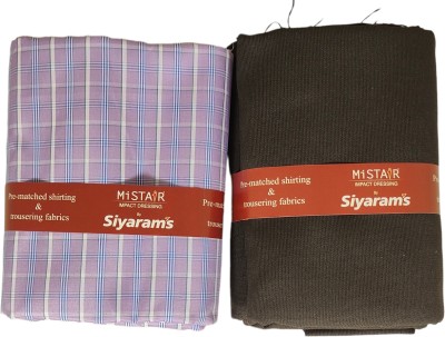 Siyaram's Pure Cotton Striped Shirt & Trouser Fabric