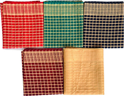 Balaji Creation Cotton Blend Self Design Blouse Material