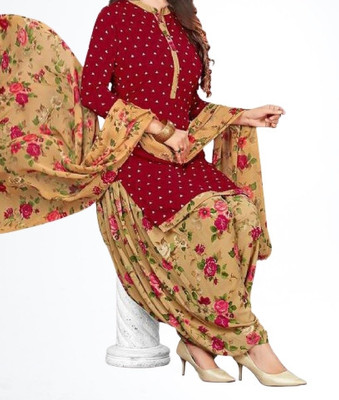 ANOKHISTYLE Crepe Printed Salwar Suit Material