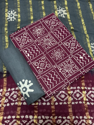 Drashti Creation Cotton Blend Embellished Salwar Suit Material