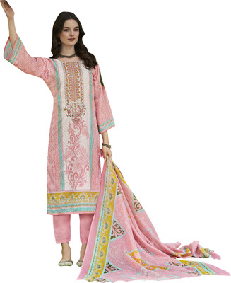 DRAVINAM Trends Pure Cotton Printed Salwar Suit Material