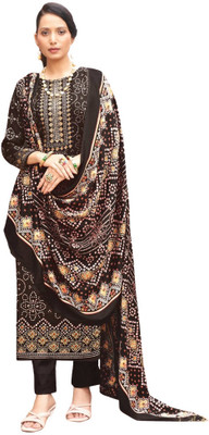 Soul Essence Wool Printed Salwar Suit Material