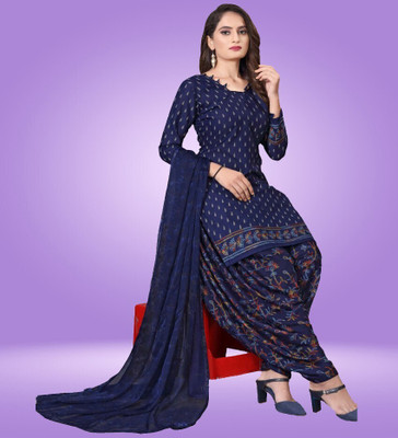 S Creation Crepe Paisley Salwar Suit Material