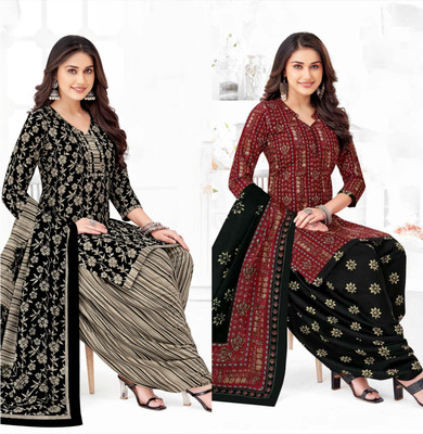 SIMPLYETHNIC Crepe Self Design Salwar Suit Material