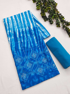 ZIKIGO Polycotton Embroidered Multi-purpose Fabric