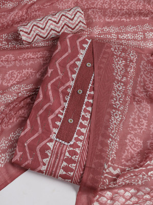 Meena Bazaar Cotton Blend Solid Salwar Suit Material