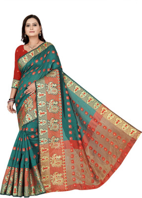 PRIHAL ART Cotton Silk Washed/Ombre Blouse Material