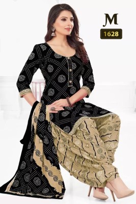 INITHI Polyester Printed Salwar Suit Material