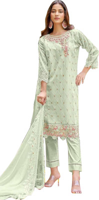 Uday art Georgette Embroidered Salwar Suit Material