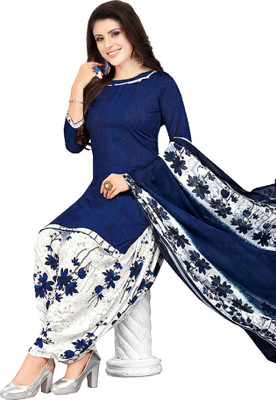 Samah Crepe Floral Print, Printed Salwar Suit Material