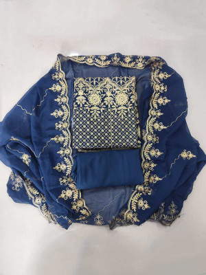 Stylebhawani Georgette Embroidered Salwar Suit Material