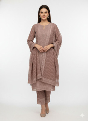 RAJGHARANA NX Chanderi Embroidered Salwar Suit Material