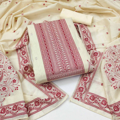 Peachmode Pure Cotton Self Design Salwar Suit Material