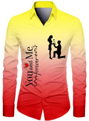 JRKENTERPRISE Men Printed Casual Red Shirt