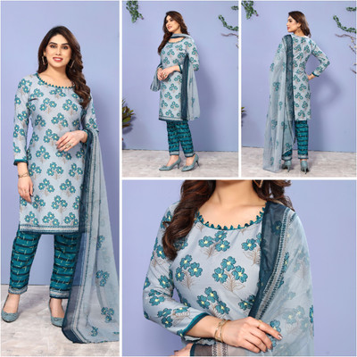 ANAND Crepe Printed Salwar Suit Material
