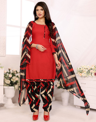 Hidhasha Crepe Self Design Salwar Suit Material
