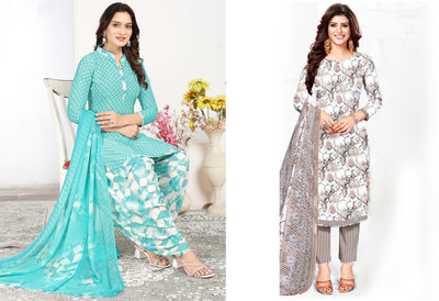 laxmi creation Crepe Printed Salwar Suit Material