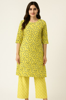 SUNIL Cotton Linen Printed Kurta & Palazzo Material