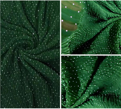 KRISHNAM TRENDS Georgette Self Design Multipurpose Running Fabric