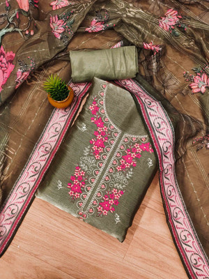 Kimisha Chiffon Embroidered Salwar Suit Material