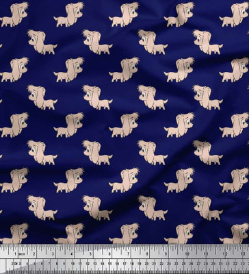 Soimoi Pure Cotton Animal Print Multi-purpose Fabric