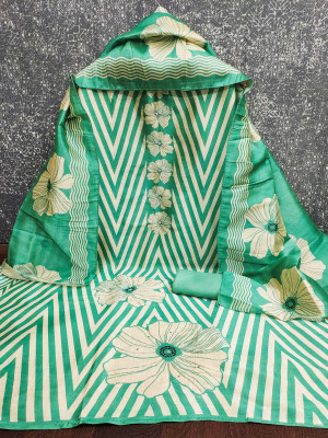 NF FAB Silk Blend Floral Print Salwar Suit Material