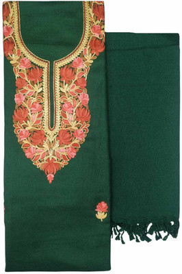 Kashmiri Wool Embroidered Salwar Suit Material